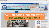 Đánh giá Cổng thông tin điện tử Phòng Giáo dục Dầu Tiếng
