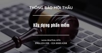 Mời thầu xây dựng phần mềm