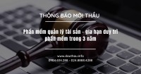 Phần mềm quản lý tài sản   gia hạn duy trì phần mềm trong 3 năm