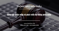 Cung cấp phần mềm và phát triển hệ thống phần mềm