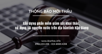 Xây dựng phần mềm giám sát khai thác, sử dụng tài nguyên nước trên địa bàn tỉnh Hậu Giang