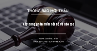 Xây dựng phần mềm nội bộ và đào tạo