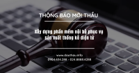 Xây dựng phần mềm nội bộ phục vụ sản xuất thống kê điện tử