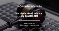 Bảo trì phần mềm hệ thống ALM giai đoạn 2025 2028