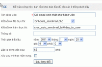 [cronjob] Tự động gửi mail chúc mừng sinh nhật cho member