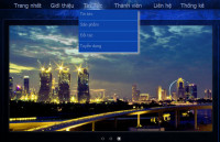 Style menu của theme bluetheme