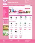 Giao diện shop màu hồng
