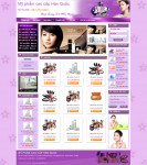 Giao diện web mỹ phẩm