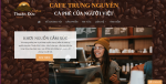 Giao diện website giới thiệu sản phẩm Cà Phê