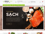Giao diện bán hàng thực phẩm sạch fresh