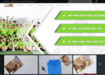 Giao diện website bán hàng áo thun, đồng phục Vietshirt