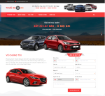 Giao diện website dịch vụ cho thuê xe, đặt xe trực tuyến