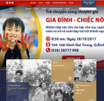 Giao diện website trung tâm đào tạo, giới thiệu công ty