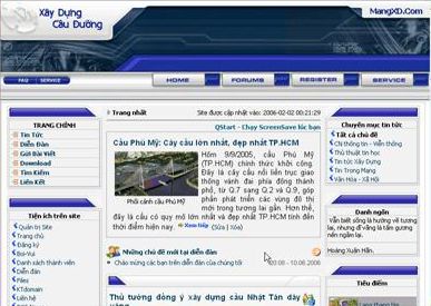 Hình 4.4: Cũng website ấy nhưng vừa đổi sang Theme Dynamic