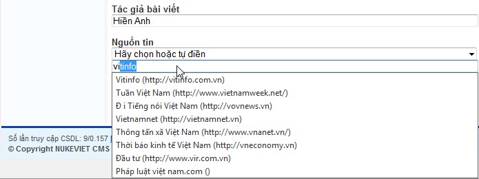 Ajax trong khai báo nguồn tin
