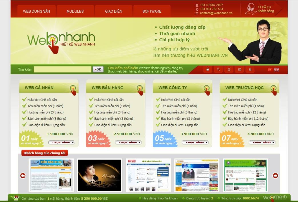 Webnhanh.vn siêu giảm giá các dịch vụ web chào mừng NukeViet 3.2 ra mắt