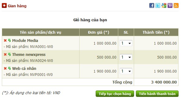 Mua hàng trên webnhanh.vn