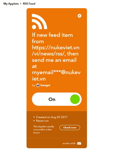 ifttt automatic email