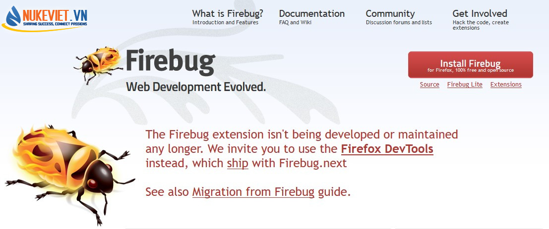 Mozilla thông báo Firebug ngưng phát triển và khuyên chuyển sang Firefox Developer Tools