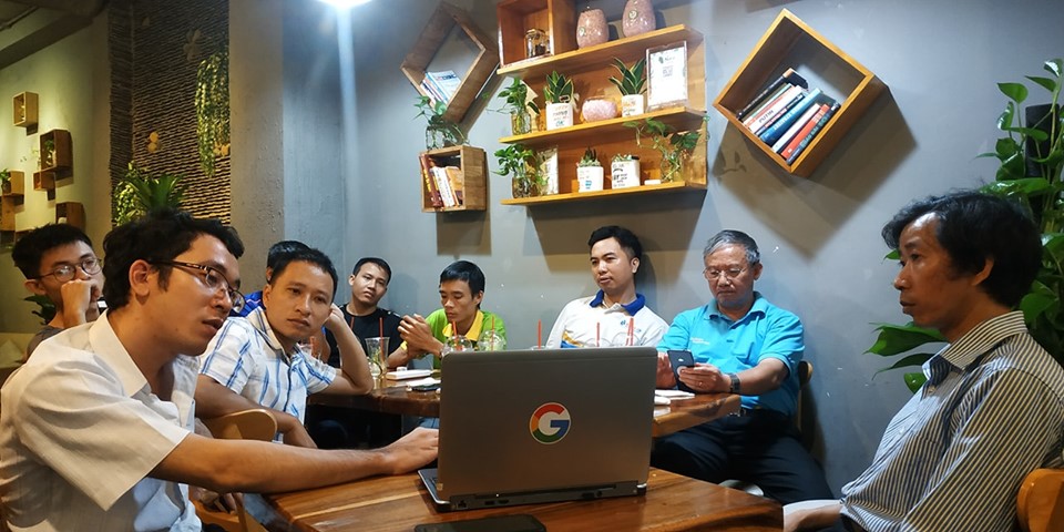 Anh Phan Tấn Dũng - đại diện NukeViet Core Team giới thiêu NukeViet 5 tại buổi họp