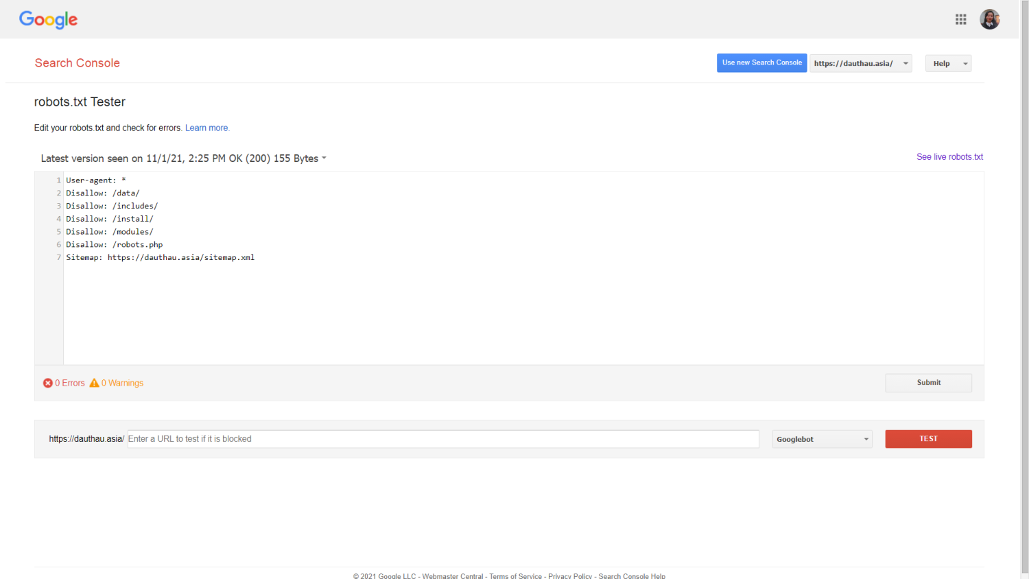 Các kiểm tra tệp Robots.txt trên trang web