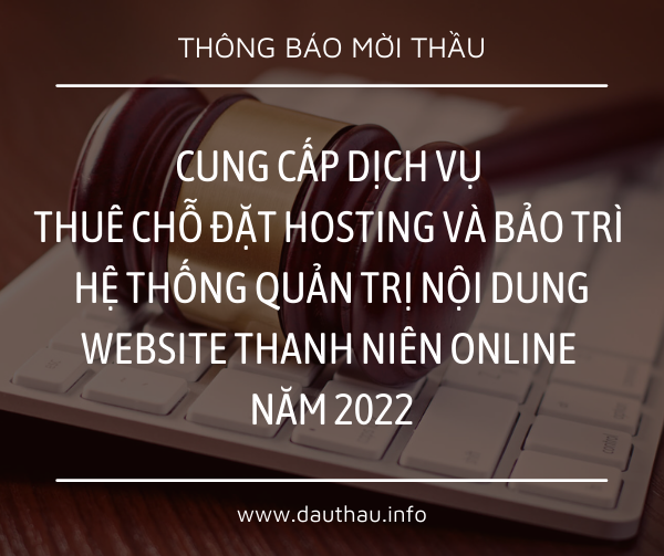 THÔNG BÁO MỜ THẦU 04 01