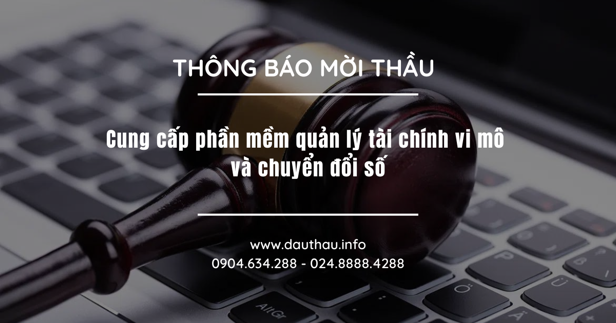 Cung cấp phần mềm quản lý tài chính vi mô và chuyển đổi số