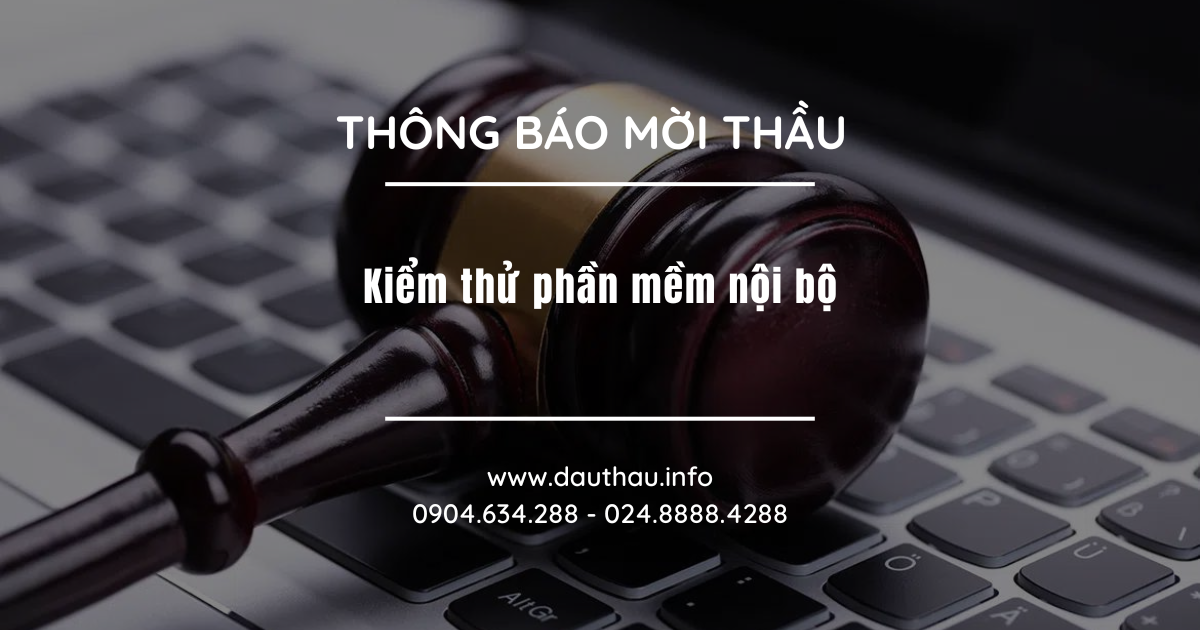 Kiểm thử phần mềm nội bộ