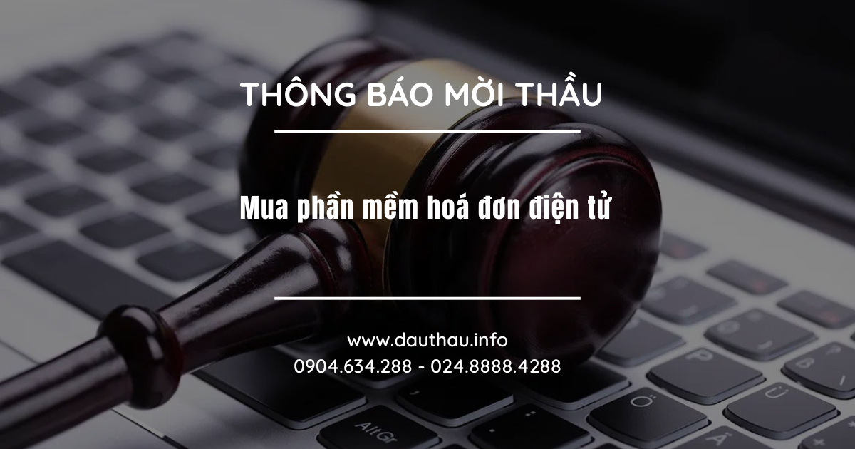 Mua phần mềm hoá đơn điện tử