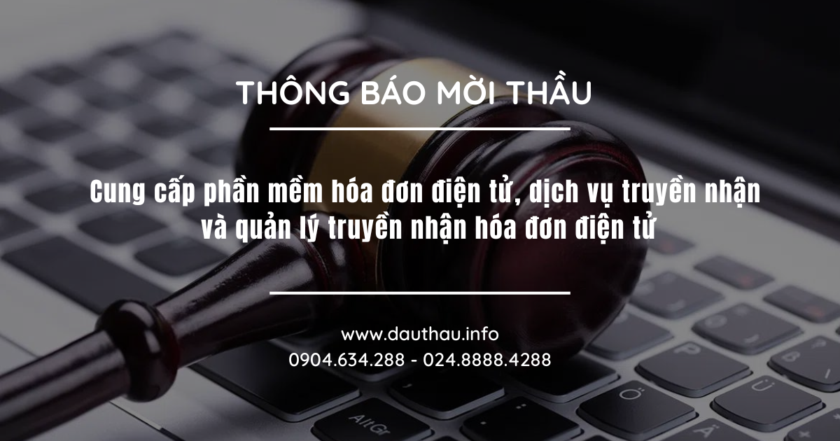 Cung cấp phần mềm hóa đơn điện tử, dịch vụ truyền nhận và quản lý truyền nhận hóa đơn điện tử