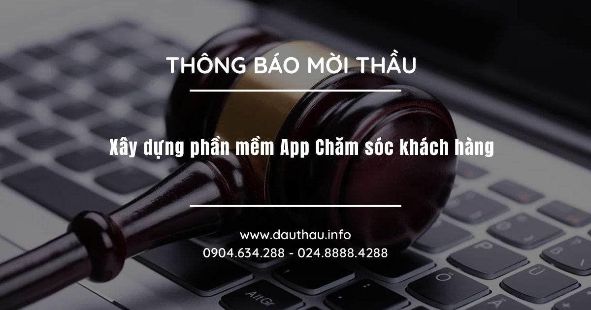 Xây dựng phần mềm App Chăm sóc khách hàng