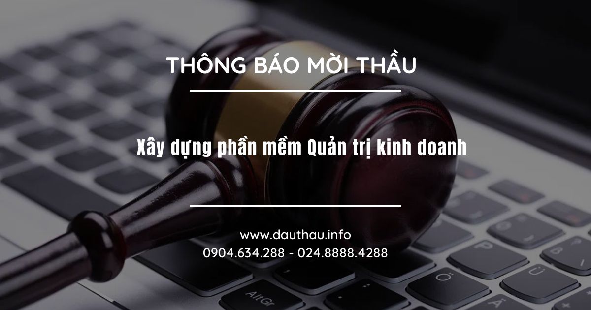 Xây dựng phần mềm Quản trị kinh doanh