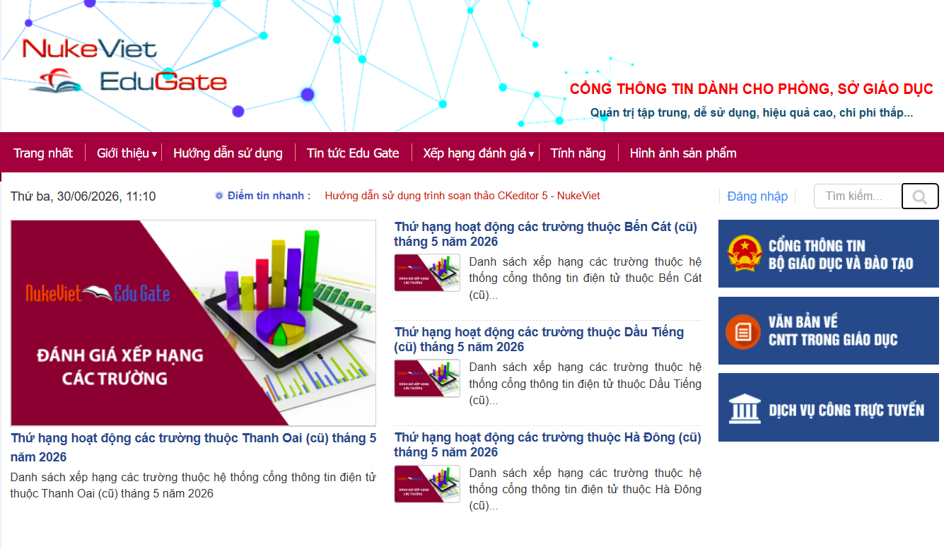 Cổng thông tin giáo dục NukeViet EduGate